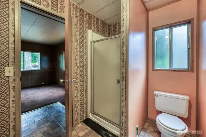 Primary bathroom.