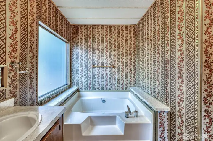 Primary bathroom.