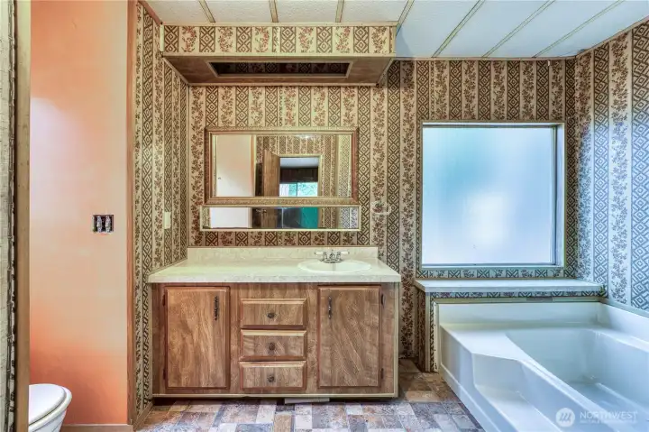 Primary bathroom.