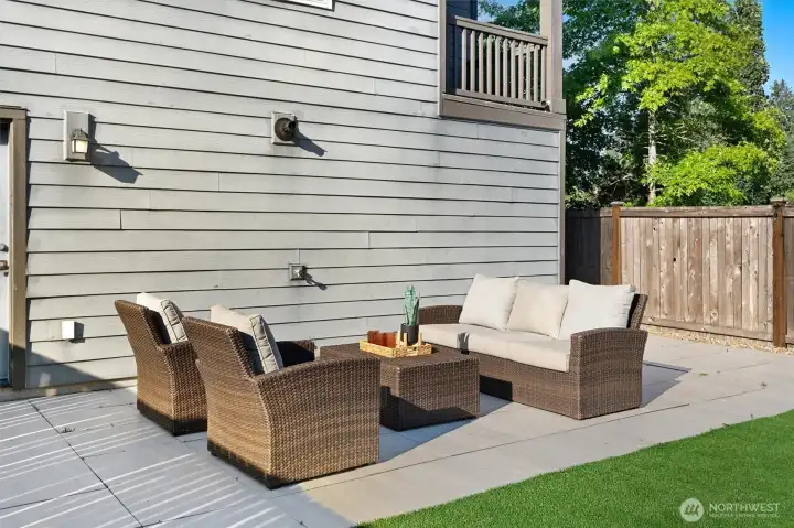 Enjoy the perfect outdoor space for summer barbecues, al fresco dining, and play. Enjoy the perfect outdoor space for summer barbecues, al fresco dining, and play.