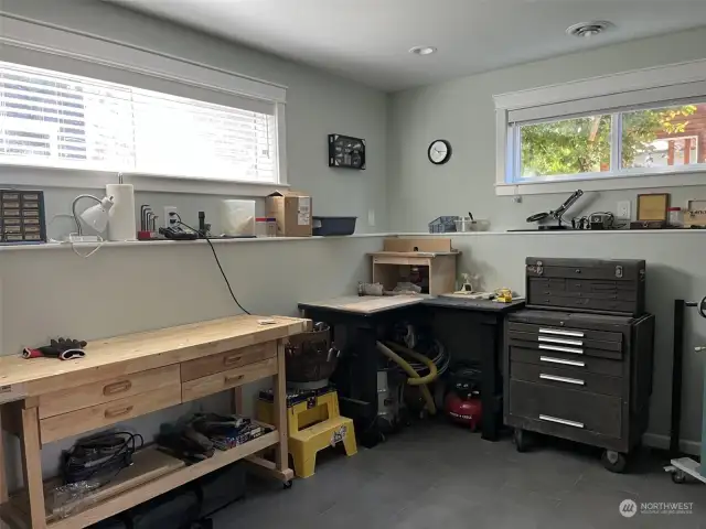 Extra room located on the lower level, currently a tool room, but can be any type of room you need.