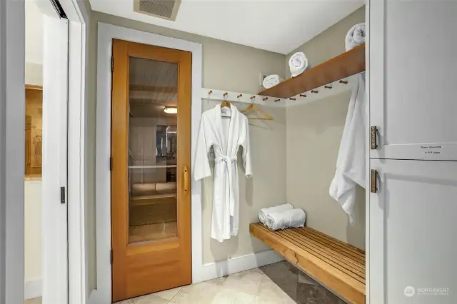 Sauna and a number of bedrooms / flex rooms.