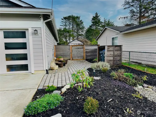 Beautifully landscaped yard