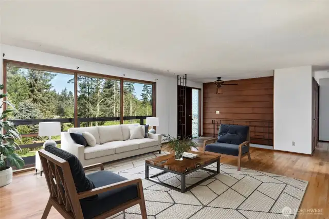 Living Room virtually staged.