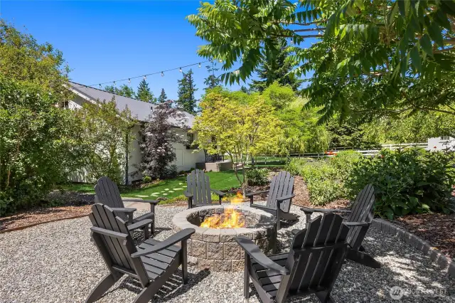 You have to have a fire pit . . . and we do!