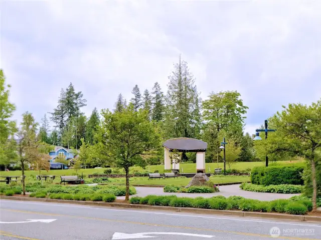 Village Green park in front of the Sundance Glenn