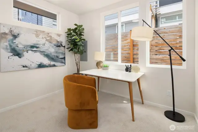 Photo from staged model unit with similar floor plan