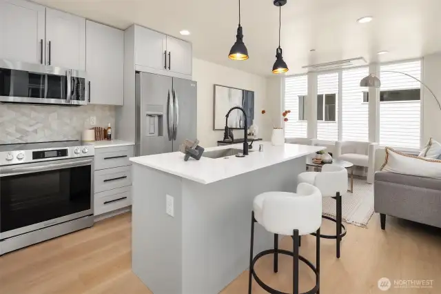 Photo from staged model unit with similar floor plan