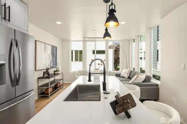 Photo from staged model unit with similar floor plan
