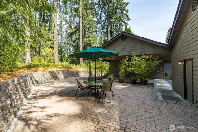 Secluded patio