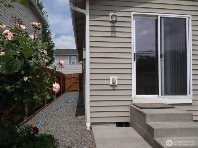 Back Patio side yard