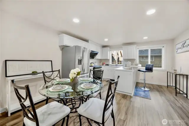 Open concept Kitchen & Dining area