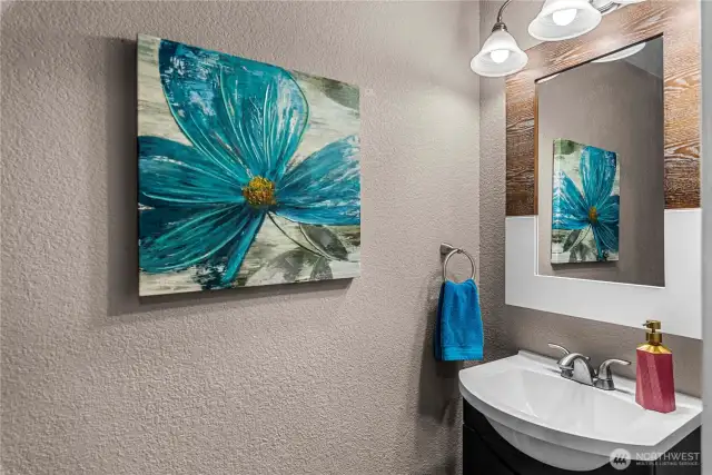 powder room on main floor