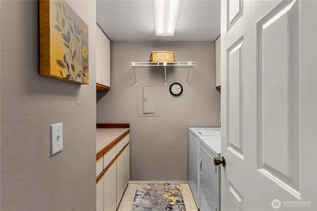 laundry located on upper level
