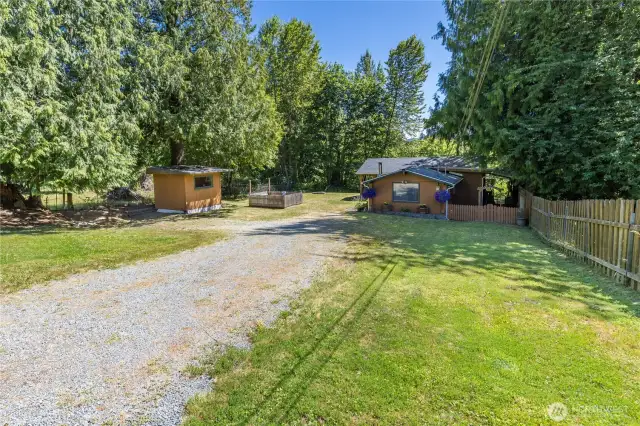 Plenty of space here for play or relaxation! Lots of room for guests and extra vehicles, too.