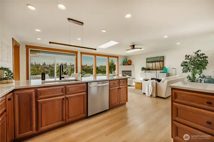 Under cabinet lighting, recessed LED all dimmable