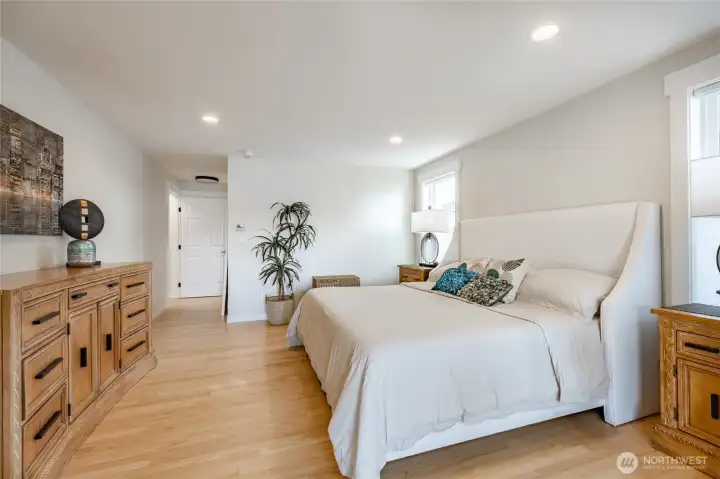 Primary ensuite opposite end of the home for privacy