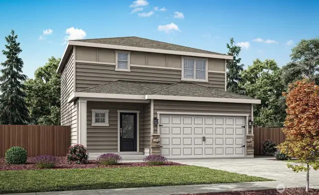 Example of the Beech floor plan to be located at 9739 Hay Street SE