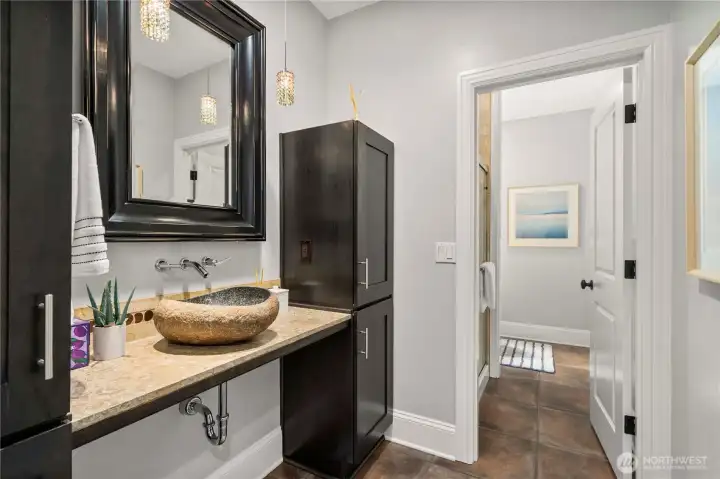 Custom powder room
