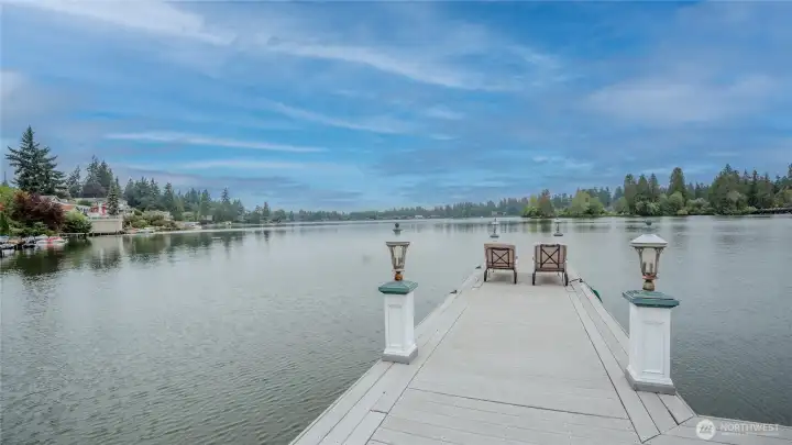The grandfathered length of the dock is extended beyond what is allowed today.