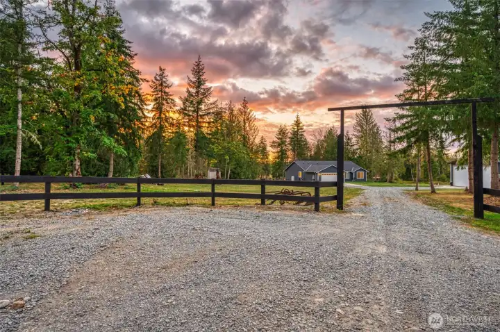 entrance to property