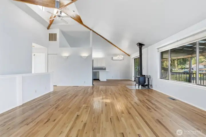 Open and bright living room