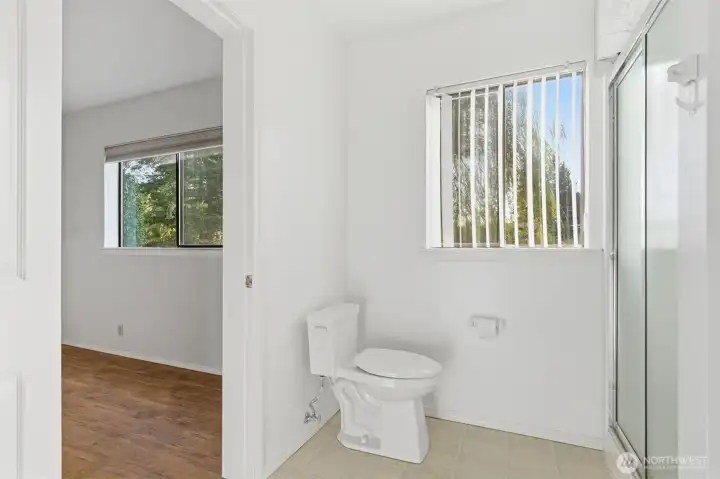 3/4 bathroom downstairs