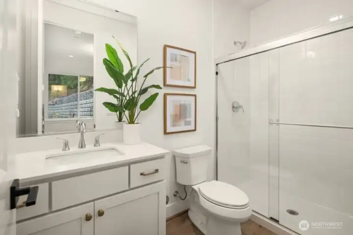 Main floor 3/4  bathroom.