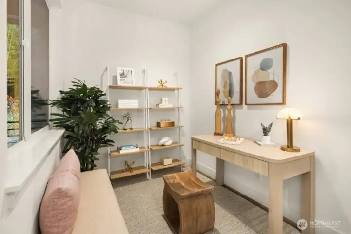 Flex Room off Great Room and Balcony.