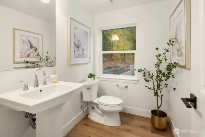Spacious Powder bath off 2nd Floor.