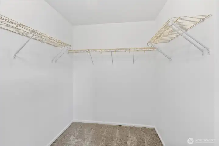 Primary walk-in closet