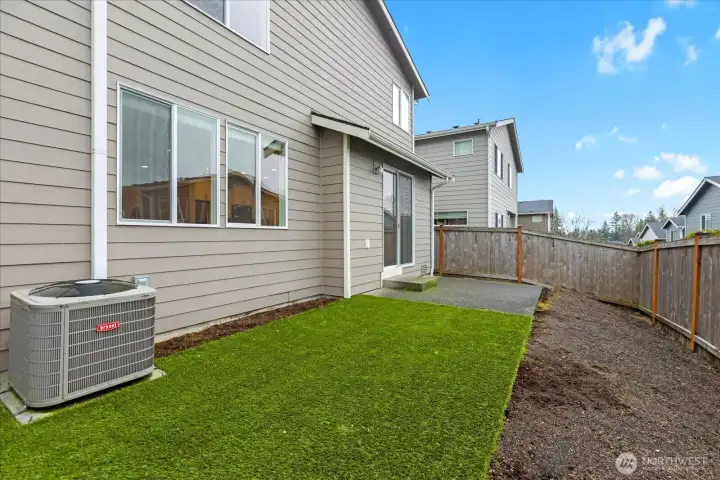 Easy to relax back yard AND enjoy the community park right around the corner!