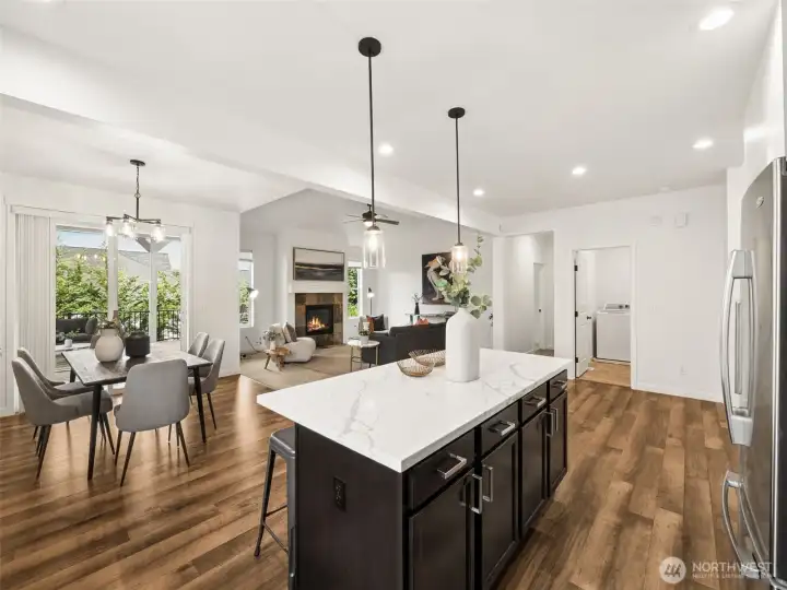 A smart great room layout for simplified living!