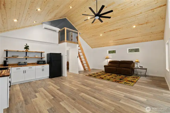 ADU Open concept living space.