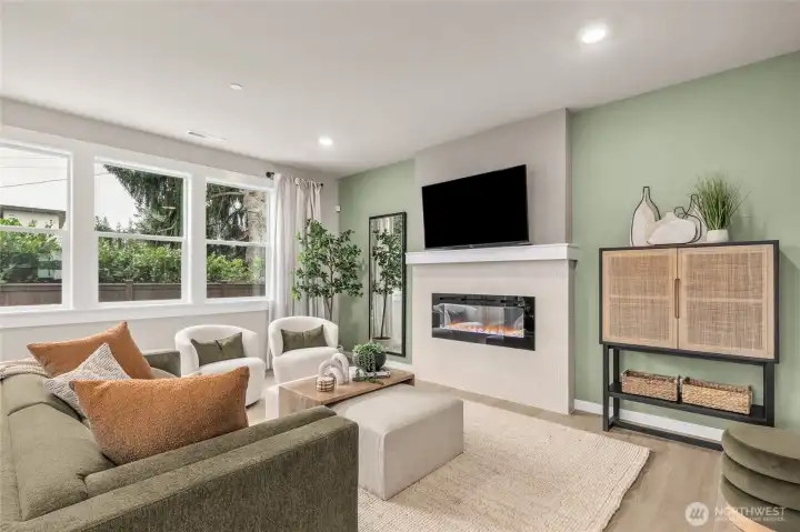 Light & Bright great room -