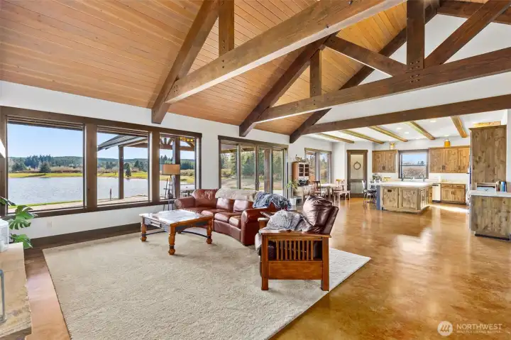 You'll never want to leave this lodge style dream home.