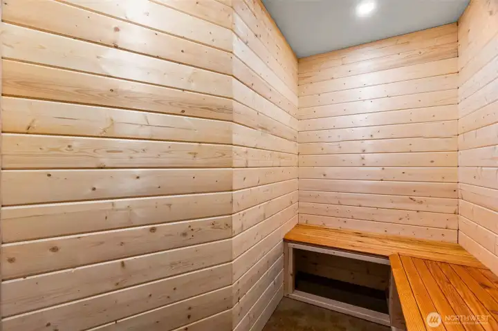 Sauna area