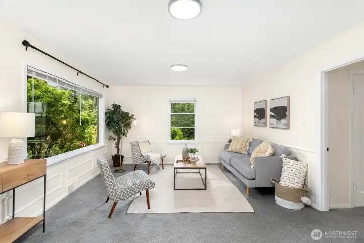 Upper unit living area