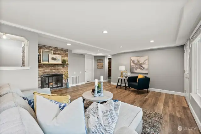 Lower Livingroom with Fireplace