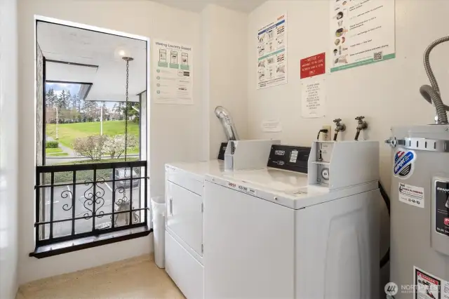 Washer and dryer is on the same floor - just down the hallway.