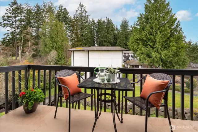 Not your typical condo. You are enjoying green space, a stream and next to public lands.