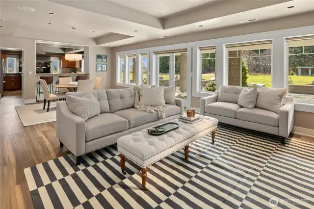 open concept main floor living