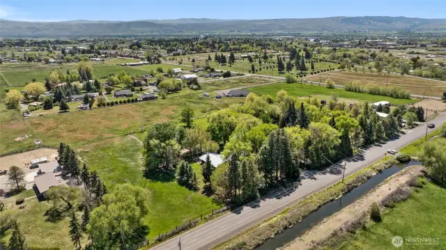 Stunning, private, setting with well cared for variety of trees