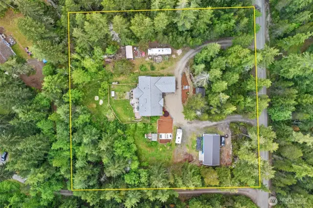 Nice square 2.32 acres Dimensions  336 by 300 by 337 by 300