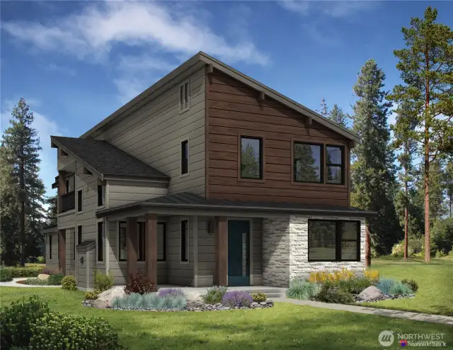 As the newest PNW master-planned community, enjoy 200+ acres of open space, trails & the Coal Trax Mt Bike Park. Soaring ceilings in the great roommake each day worthy of celebration & open floorplan appeals to entertaining. Covered deck & patio. Southern-facing homesites range from the mid600s- 900ks. Enjoy a variety of innovative & distinctive new home options with the best all-season recreation just moments away! Built for the future,indulge in a retreat just 90-min to Seattle. Plans and elevations are artist’s renderings only, may not accurately represent the actual condition of a home asconstructed and may also contain options and upgrades which are not included in the sale. Trailside Homes reserves the right to make changes to the floorplan, specifications, dimensions, design and elevations without prior notice. Stated dimensions and square footage are estimated and should not be usedas representations of the home’s actual size.