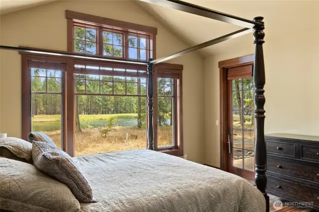 Primary bedroom with access to outdoor patio