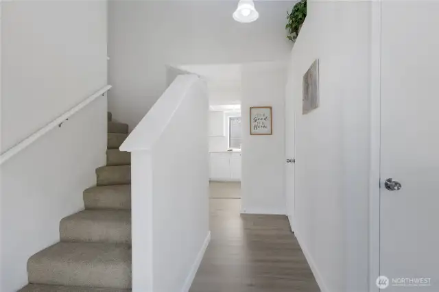 Entry of home when you open the door.