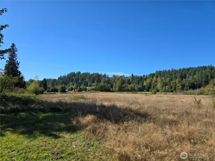 This is taken from where you park to the West.