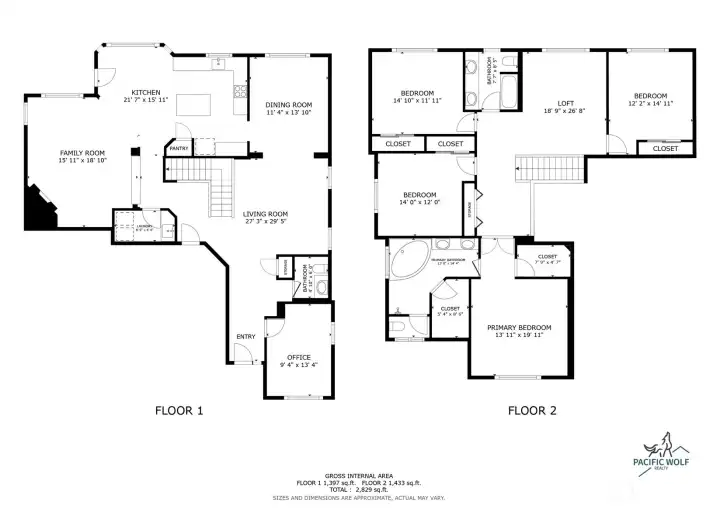 Step inside this beautifully designed two-story Kent home offering nearly 3,000 square feet of living space. The main floor welcomes you with a bright entry, an inviting formal living room, and a staircase that adds instant character. A private office sits near the entry, perfect for work or quiet focus. The open-concept kitchen connects seamlessly to the dining and family rooms, featuring granite counters, stainless steel appliances, and a large island ideal for gatherings. A full laundry and utility room with sink and cabinets add convenience. Upstairs, you’ll find four spacious bedrooms, including a primary suite with a five-piece bath and dual closets, plus a large loft perfect for a playroom, gym, or media space. The layout balances comfort and function, making this home ideal for everyday living and entertaining.
