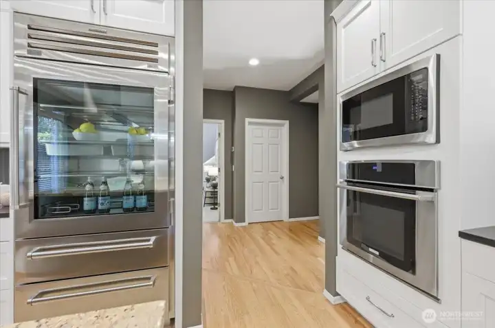 Sub Zero Refrigerator with upgraded glass door